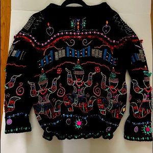 Michael Simon Sequin Beaded Sweater